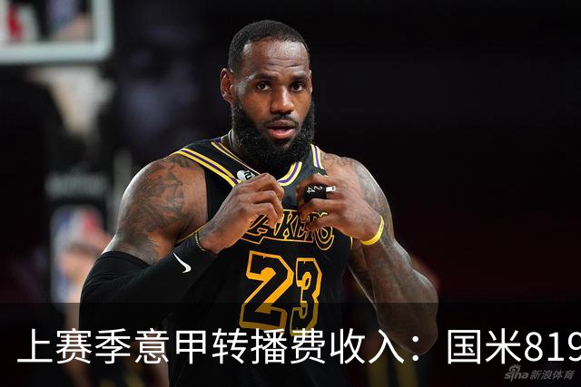 上赛季意甲转播费收入：国米8198万欧元最高，米兰第二尤文第五
